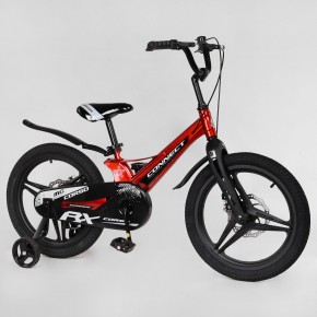 Велосипед 18" дюймів 2-х колісний "CORSO Connect"MG-18067 (1) МАГНІЄВА РАМА, ЛИТІ ДИСКИ, ДИСКОВІ ГАЛЬМА, зібраний на 75% [Коробка]  