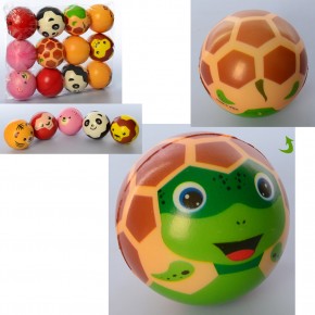 М'яч дитячий фомовий MS 3265 (240шт) 7,6см, 6видів, 12шт у кульку, 23-30,5--7,6см