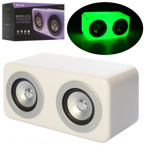 Колонка SG-1741 акум., bluetooth, MP3, 2 режими світла, USB зарядне, кор., 29-17-15 см.			