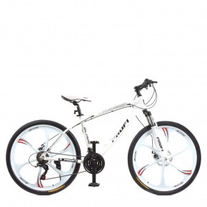 Велосипед 26д. T26BLADE 26.1B (1шт)алюм.рама 17",Shimano 21SP,кассета,алюм.DB,магн.диск,белый			