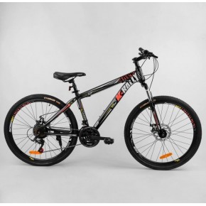 Велосипед Спортивный Corso «K-RALLY» 26" дюймов 30159 (1) рама стальная 15’’, SunRun 21 скорость, собран на 75%