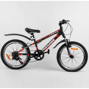 Велосипед Спортивный CORSO «Pulsar» 20" дюймов 36287 (1) рама металлическая 11’’, Shinemax 7 скоростей, собран на 75%  