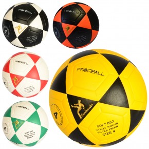 М'яч футбольний MS 1936 розмір 4, ПВХ 1,6 мм., 300-320 г., ламінований, 3 кольори, кул.			