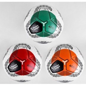 М'яч футбольний C 44616 (30) 3 види, вага 420 грам, матеріал PU, балон гумовий, клеєний, (поставляється накоченим на 80%)  