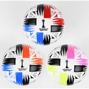 М'яч футбольний C 44622 (30) 3 види, вага 420 грам, матеріал PU, балон гумовий, клеєний, (поставляється накоченим на 100%)  