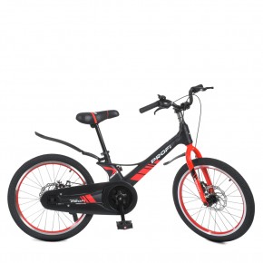 Велосипед дитячий PROF1 20д. LMG20235 (1шт) Hunter, SKD85, магнієва рама, дискові гальма, чорно-червоний, дзвінок, підніжка