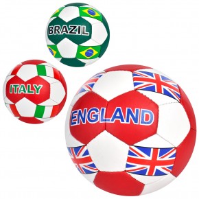М'яч футбольний 2500-251 (30шт) розмір 5, ПУ1, 4мм, 4 шари, 32 панелі, 400-420г, ручна робота, 3в