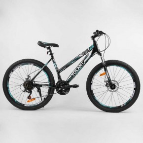 Велосипед Спортивный CORSO «VOLANT» 26" дюймов 87173 (1) рама металлическая, SunRun 21 скорость, собран на 75%  