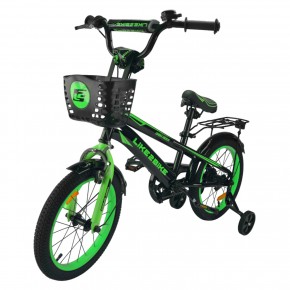 Велосипед дитячий 2-х коліс.16''  арт. 241605  Like2bike Dark Rider, чорно-зелений					