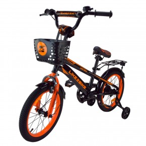 Велосипед дитячий 2-х коліс.16''  арт. 241606  Like2bike Dark Rider, чорно-помаранчевий, 				