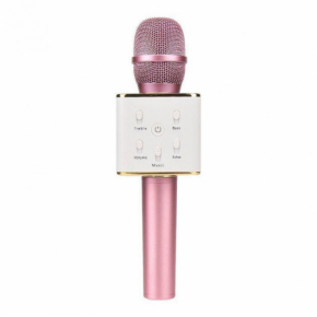 Караоке мікрофон Q7 розово-золотий