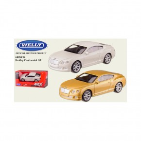 Машина метал 44036CW   "WELLY" 1:43 BENTLEY CONTINENTAL GT 