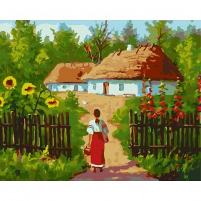Набір для розпису "Українські хатинки" 40*50 см 10350-AC